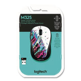 M325 Wireless Mouse, 2.4 GHz Frequency/30 ft Wireless Range, Left/Right Hand Use, Celebrate (LOG180063) Each