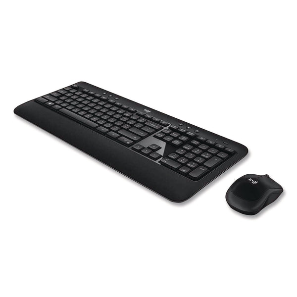 Logitech® Advanced Wireless Mouse and Keyboard Combo, 2.4 GHz Frequency, 33 ft Wireless Range, Black (LOG24383953) Each