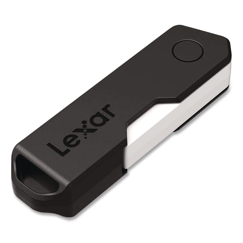 Lexar™ Twist Turn2 USB 2.0 Flash Drive, 128 GB, Black (LXR24388081) Each