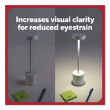 LED Desk Lamp, Candlestick Neck, 13.5" High, White (TUDTR61986) Each