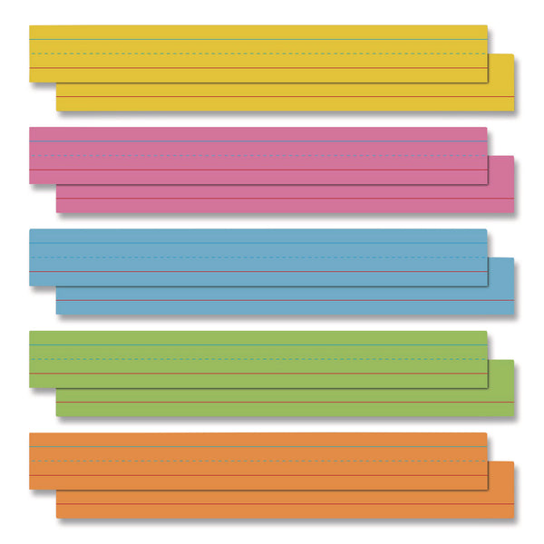 Astrobrights Sentence Strips, Medium, Assorted Colors, 100/Pack (WAU91992) Pack of 100