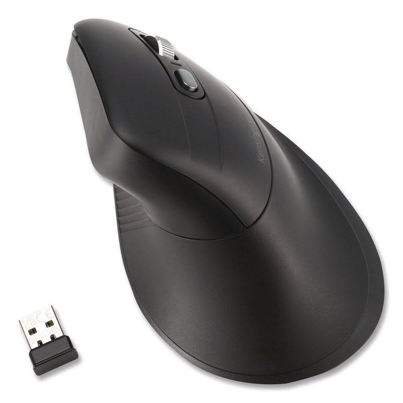 Kensington® Pro Fit Ergo MY630 EQ Rechargeable Mouse, 2.4 GHz/30 ft Wireless Range, Right Hand Use, Black (KMW72484) Each
