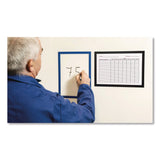 SOLO Magnetic Frame, 8.5 x 11 Insert, Blue Frame, 5/Pack (TFIP19630BLUE) Each