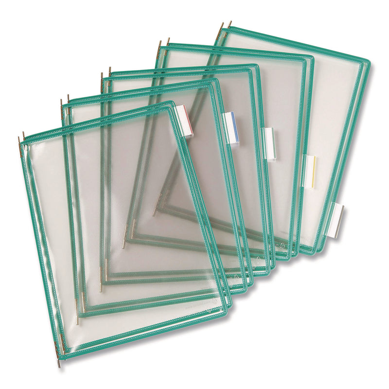 Pivoting Pockets, 1 Section, Green, 10/Pack (TFIP050) Pack of 10