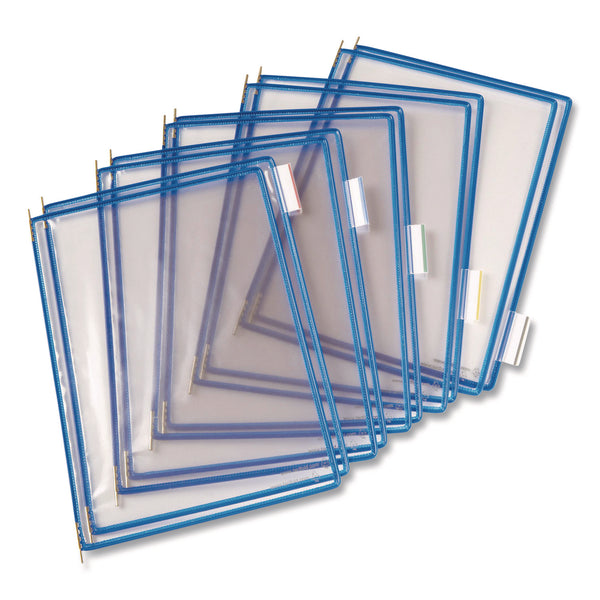 Pivoting Pockets, 1 Section, Blue, 10/Pack (TFIP010) Pack of 10