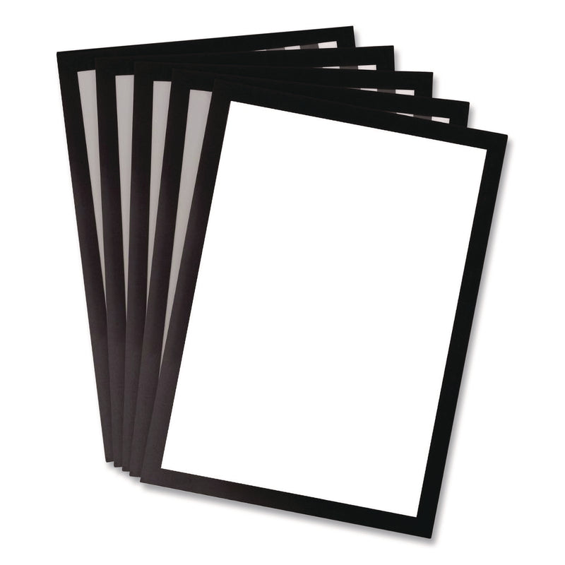 SOLO Magnetic Frame, 8.5 x 11 Insert, Black Frame, 5/Pack (TFIP19630BLACK) Each