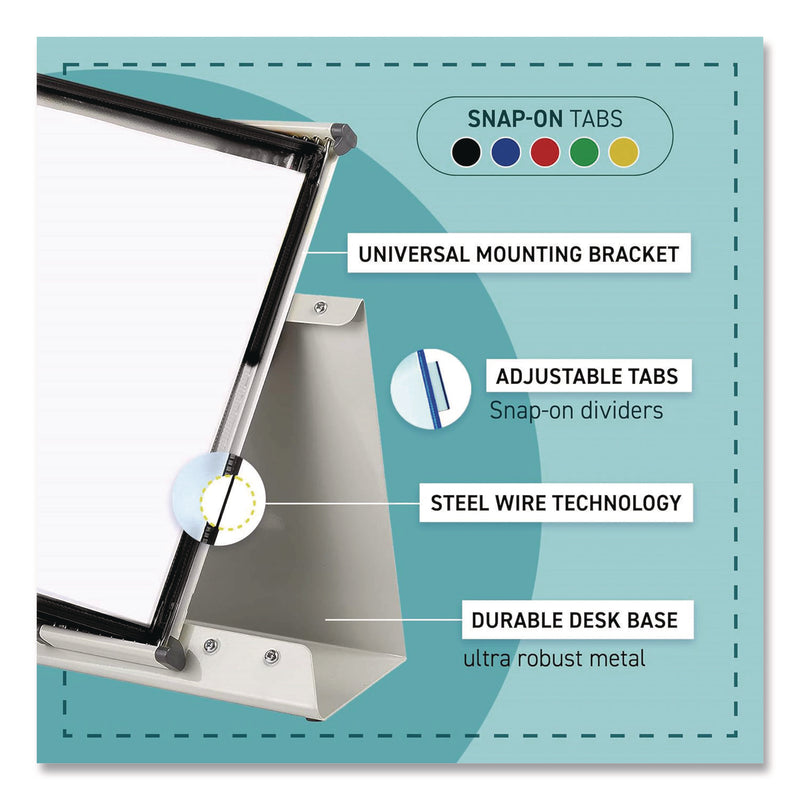 Desktop Reference System, 10 Panels with Black Borders, White Base (TFID271) Each