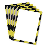 SOLO Magnetic Frame, 8.5 x 11 Insert, Yellow/Black Frame, 5/Pack (TFIP19630YELBLA) Each