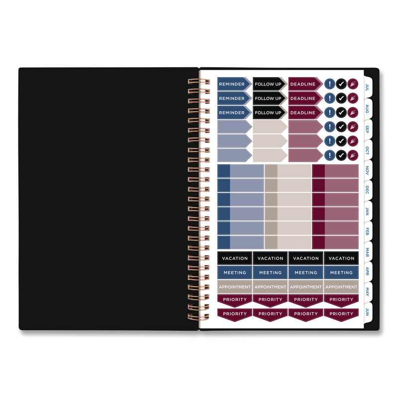 AT-A-GLANCE® Signature Lite Academic Weekly Monthly Planners, 8 x 5, Black Cover, 12-Month (July to June): 2025 to 2026 (AAGYP20LA05) Each