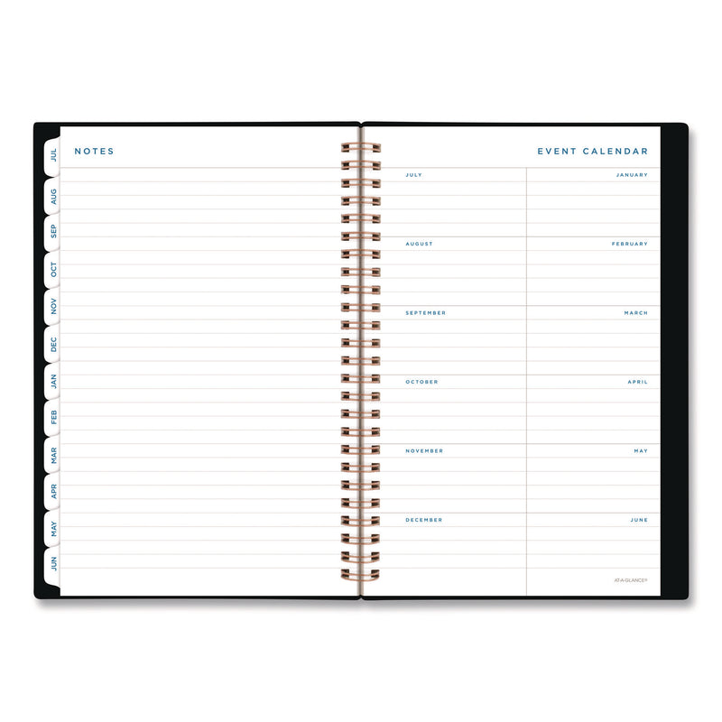 AT-A-GLANCE® Signature Lite Academic Weekly Monthly Planners, 8 x 5, Black Cover, 12-Month (July to June): 2025 to 2026 (AAGYP20LA05) Each