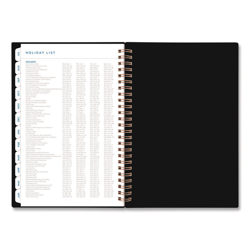 AT-A-GLANCE® Signature Lite Academic Weekly Monthly Planners, 8 x 5, Black Cover, 12-Month (July to June): 2025 to 2026 (AAGYP20LA05) Each