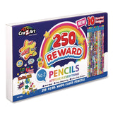 Pencils Motivational Classpack, #2 Black Lead, Assorted Barrels, 10 Designs, 250 Pencils/Set (CZA740171) Each