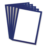 SOLO Magnetic Frame, 8.5 x 11 Insert, Blue Frame, 5/Pack (TFIP19630BLUE) Each