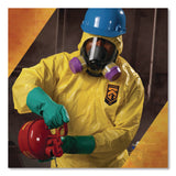KleenGuard™ A70 Chemical Spray Protection Coveralls, Elastic Wrists, Ankles, Hood, XL, Yellow, 12/Carton (KCC09814) Case of 12