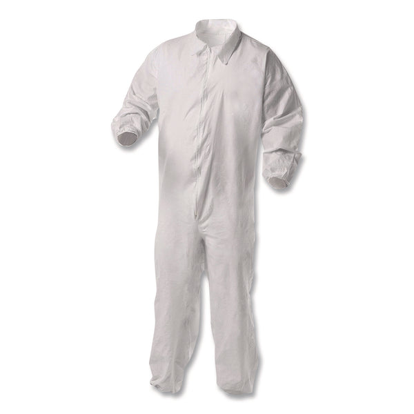 KleenGuard™ KGA35 Liquid and Particle Protection Coveralls, Elastic Wrists and Ankles, 5X-Large, White, 25/Carton (KCC38935) Case of 25