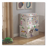 At Play Color in Toy Box, Animal Design, 1 Section, 5.25 Cu Ft, 28" x 18" x 18", White/Black (FEL1231701) Each