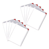 Easy Clic Sub-Zero Signage Pocket, 8.5 x 11 Insert, Clear Frame, 10/Pack (TFI19478110) Each