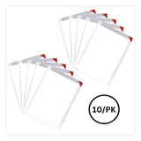 Easy Clic Sub-Zero Signage Pocket, 8.5 x 11 Insert, Clear Frame, 10/Pack (TFI19478110) Each