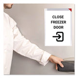 Easy Clic Sub-Zero Signage Pocket, 8.5 x 11 Insert, Clear Frame, 10/Pack (TFI19478110) Each