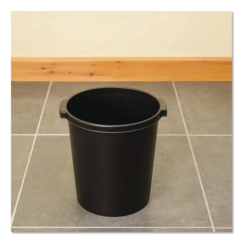 Re-solution Commerical Waste Paper Bin, 4.5 gal, Plastic, Black (TFI2292860990) Each