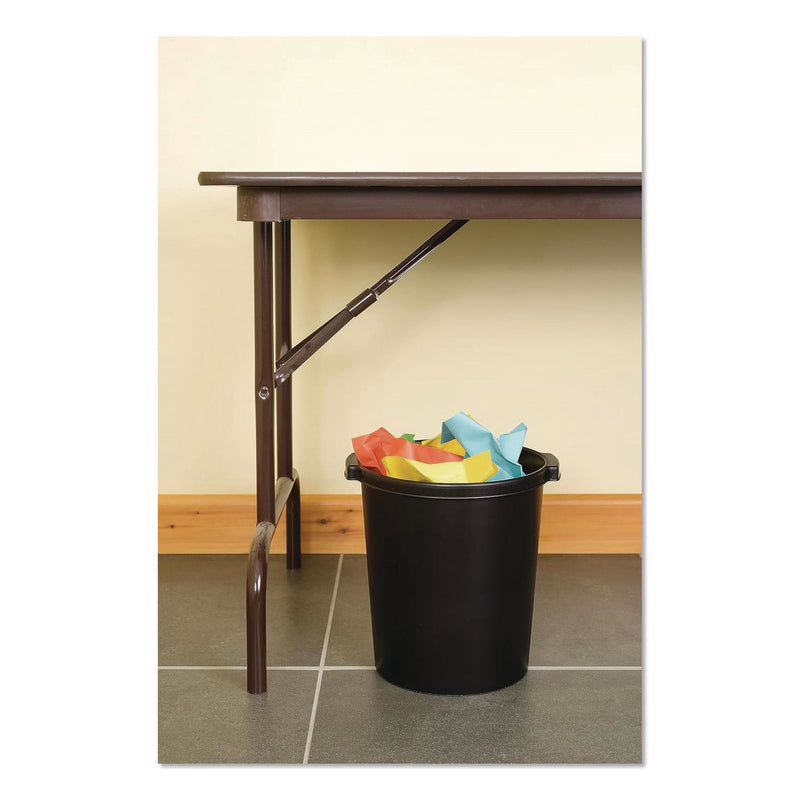 Re-solution Commerical Waste Paper Bin, 4.5 gal, Plastic, Black (TFI2292860990) Each