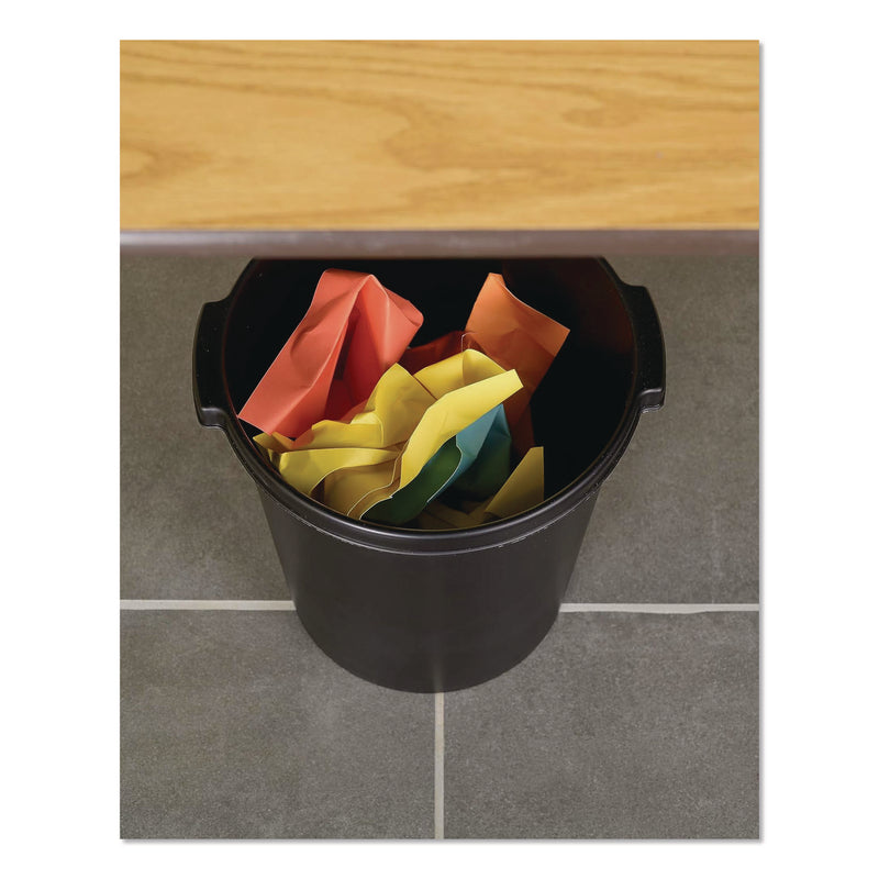 Re-solution Commerical Waste Paper Bin, 4.5 gal, Plastic, Black (TFI2292860990) Each