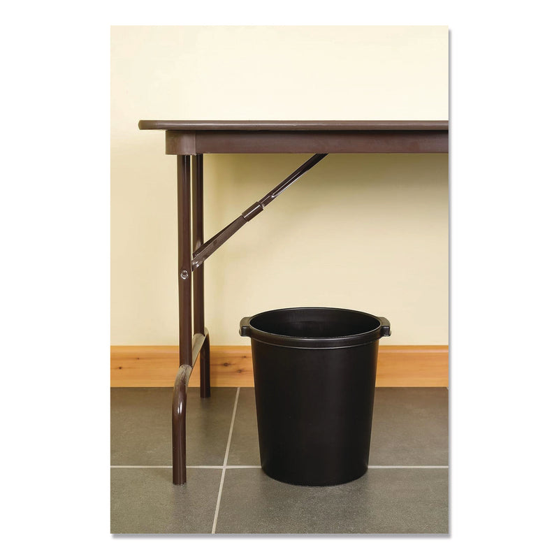 Re-solution Commerical Waste Paper Bin, 4.5 gal, Plastic, Black (TFI2292860990) Each