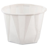 SOLO® Paper Portion Cups, 1 oz, White, 250/Bag, 20 Bags/Carton (SCC100)