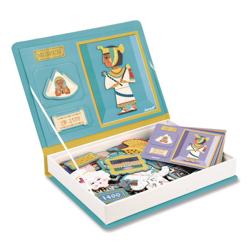 Janod® Magneti'books, History, 72 Pieces (12 Cards, 60 Magnetic Shapes), Ages 3 to 8 (JUYJ02598) Each