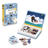 Janod® Magneti'books, Polar Animals, 40 Pieces (10 Cards, 30 Magnetic Shapes), Ages 3 to 8 (JUYJ02599) Each