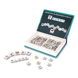 Janod® Magneti'books, Alphabet, 142 Pieces (26 Cards, 116 Magnetic Shapes), Ages 3 to 8 (JUYJ02712) Each