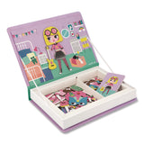 Janod® Magneti'books, Girl's Costumes, 54 Pieces (8 Cards, 46 Magnetic Shapes), Ages 3 to 8 (JUYJ02718) Each