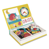 Janod® Magneti'books, Learn to Tell the Time, 91 Pieces (16 Cards, 75 Magnetic Shapes), Ages 3 to 8 (JUYJ02724) Each