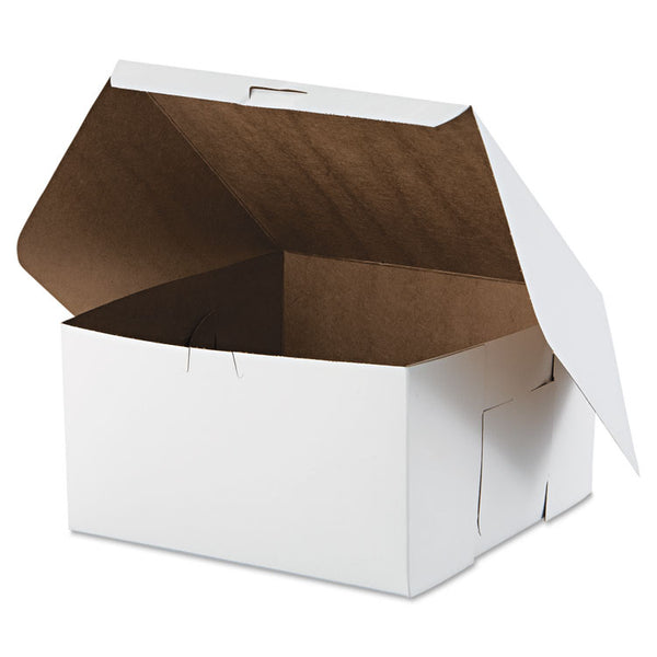 SCT® White One-Piece Non-Window Bakery Boxes, 10 x 10 x 5.5, White, Paper, 100/Carton (SCH0977) Case of 100
