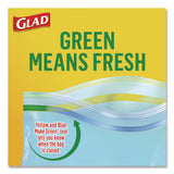 Glad Zipper Food Storage Plastic Bags, Freezer Bags, Quart Size, 7.75 x 8.44, Clear, 20 Bags/Box, 12 Boxes/Carton (CLO57035) Case of 240