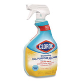 Disinfecting All Purpose Cleaner Spray, Crisp Lemon Scent, 32 oz Bottle, 9/Carton (CLO60044CT) Case of 9