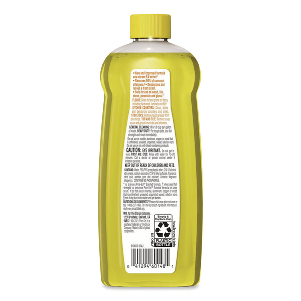Pine-Sol Multi-Surface Cleaner Concentrated, Lemon Fresh Scent, 14 oz Bottle, 12/Carton (CLO60148CT) Case of 12