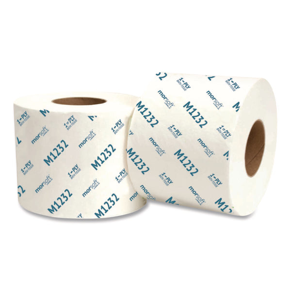 Morcon Tissue Morsoft Controlled Bath Tissue, Septic Safe, 1-Ply, White, 1,200 Sheets/Roll, 48 Rolls/Carton (MORM1232) Case of 48