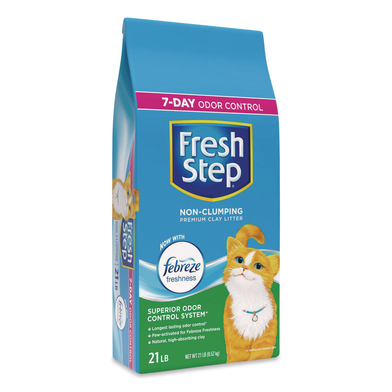 Fresh Step® Non-Clumping Premium Cat Litter with Febreze Freshness, Scented, 21 lbs (CLO100446000000) Each