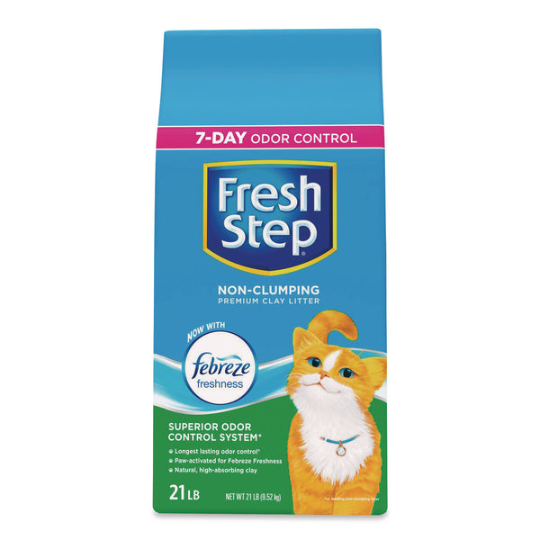 Fresh Step® Non-Clumping Premium Cat Litter with Febreze Freshness, Scented, 21 lbs (CLO100446000000) Each