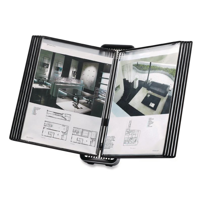 VEO Desktop Reference System, 10 Panels with Black Borders, Black Base (TFIV744127) Each