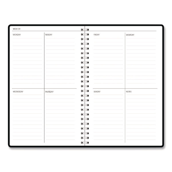 House of Doolittle™ Recycled Non-Dated Monthly/Weekly Planner, Abstract Faces, Black/White Cover, Undated (HOD212141) Each