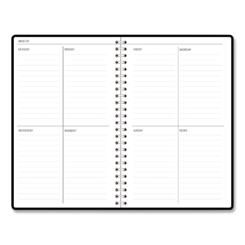 House of Doolittle™ Recycled Non-Dated Monthly/Weekly Planner, Abstract Faces, Black/White Cover, Undated (HOD212141) Each