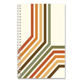 House of Doolittle™ Recycled Non-Dated Monthly/Weekly Planner, 70's Stripes, Multicolor Cover, Undated (HOD212142) Each