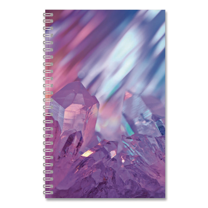 House of Doolittle™ Recycled Non-Dated Monthly/Weekly Planner, Crystals, Blue/Pink/White Cover, Undated (HOD212143) Each