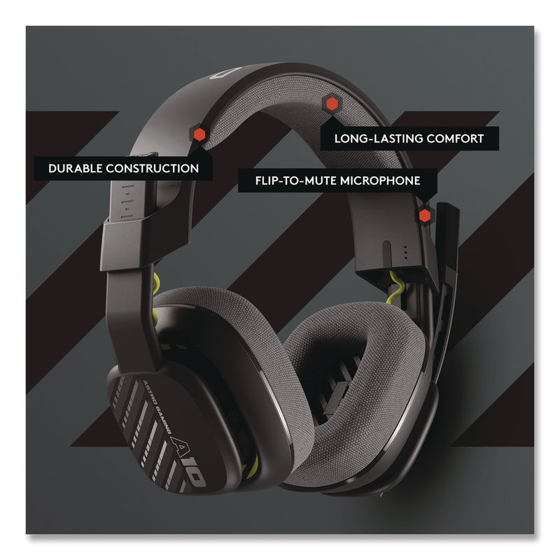 Logitech® Astro 10 Gen 2 Over-the Ear Gaming Headset with Mic for XBOX, Black (ASR939002045) Each
