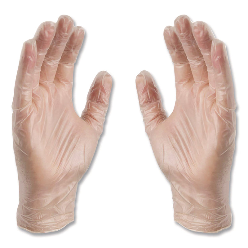 X3® Industrial Vinyl Gloves, Small, Clear, 100/Box (AXCGPX342100BX) Box of 100