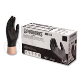 Gloveworks® Nitrile Exam Gloves, Small, Black, 100/Box (AXCGWBEN42100BX) Box of 100