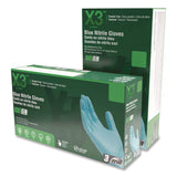 X3® Industrial Nitrile Gloves, Medium, Blue, 100/Box (AXCX344100BX) Box of 100