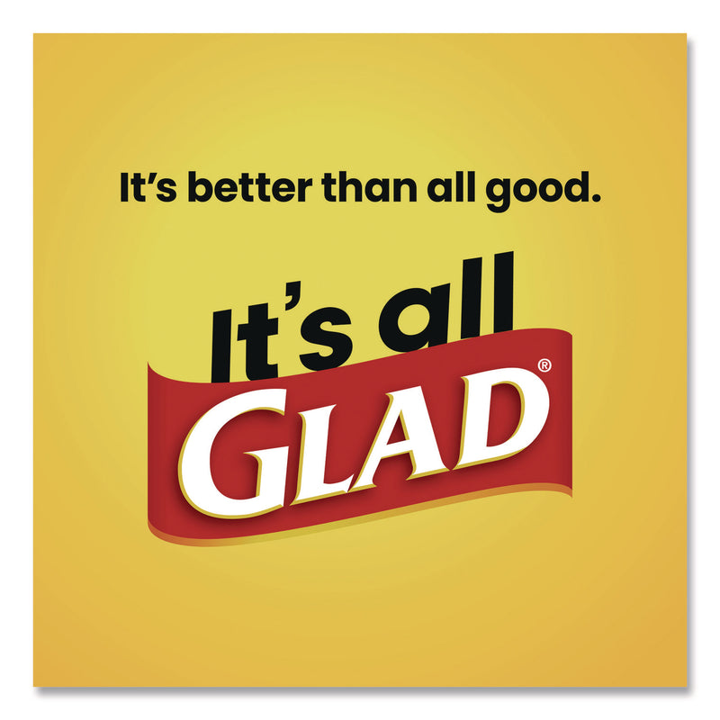 Glad® Large Quick-Tie Trash Bags, Lawn and Leaf, 39 gal, 0.95 mil, 32.5 x 41, Black, 12 Bags/Box (CLO70028EA) Box of 12